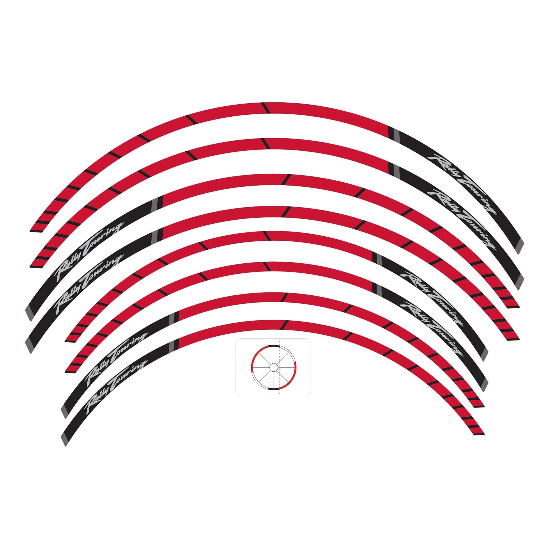 Strisce adesive cerchi ruote moto compatibili con Honda Transalp XL750 2025 in Decalcomanie adesivi e magneti LabelBike - Bibbiano, commercioVirtuoso.it