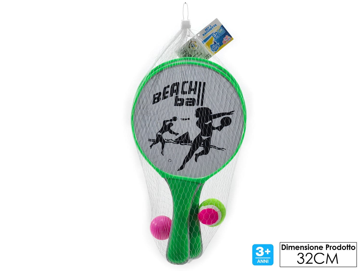Set 2 Racchette Strappo con 2 Palle in Giocattoli per sabbia e spiaggia Save The Money - Rimini, commercioVirtuoso.it