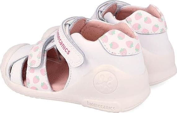 Sandali bambina primi passi 20 - 25 fragoline Biomecanics in prodotto UP Calzature Balduina - Roma, commercioVirtuoso.it