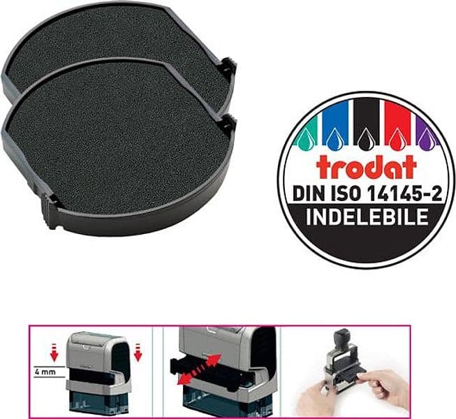BLISTER da 2 TAMPONI 6/4642 NERO TRODAT