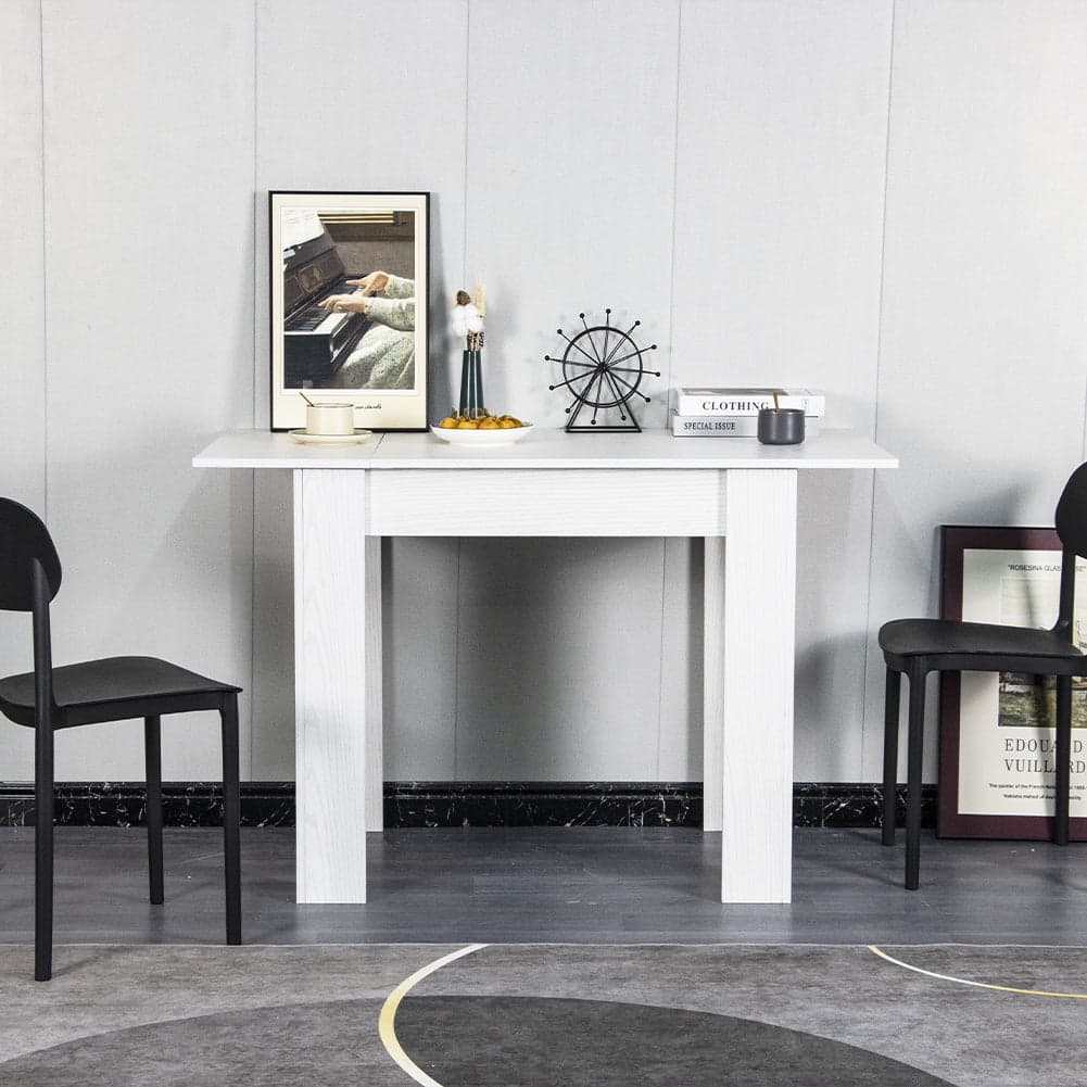 Tavolo in Legno Cucina 60x90 cm H 78 cm Allungabile fino a 60x120 cm Bianco Fras in Tavoli da sala da pranzo Danyx - Casoria, commercioVirtuoso.it