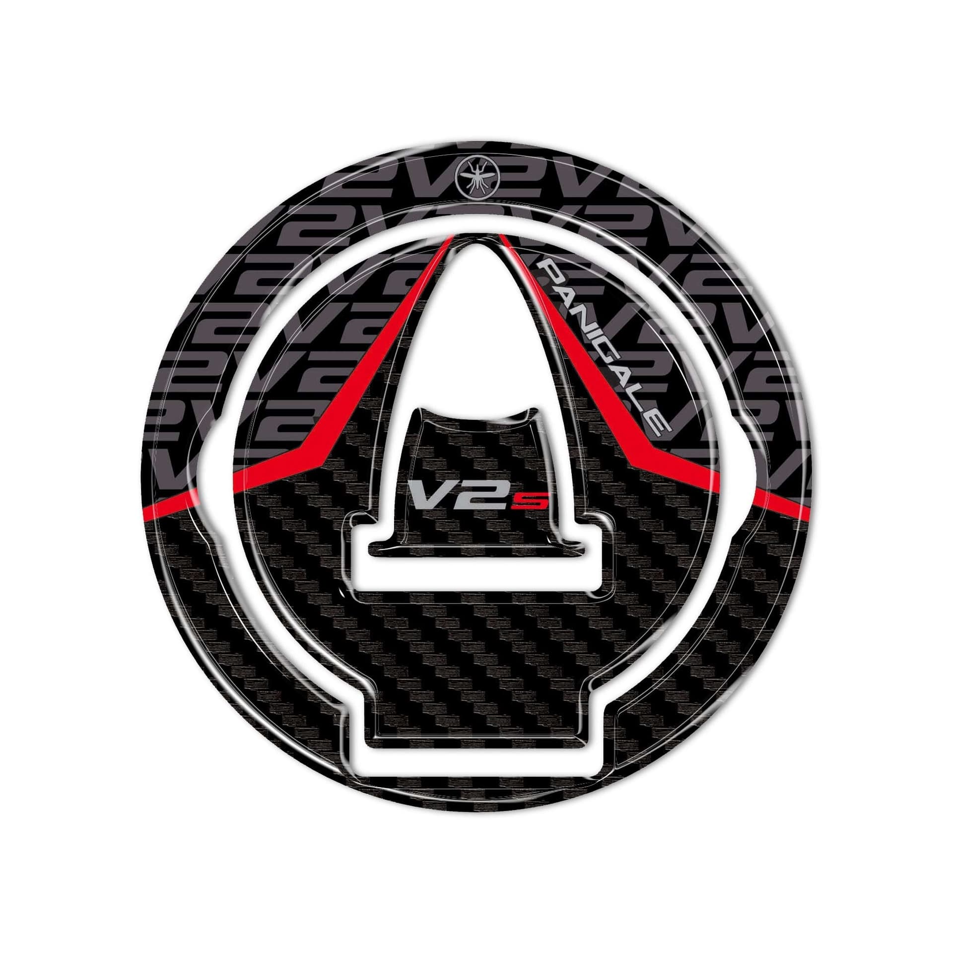 Adesivo 3D Tappo Serbatoio compatibile con moto Ducati Panigale V2 V2S 2025 in Paraserbatoio LabelBike - Bibbiano, commercioVirtuoso.it