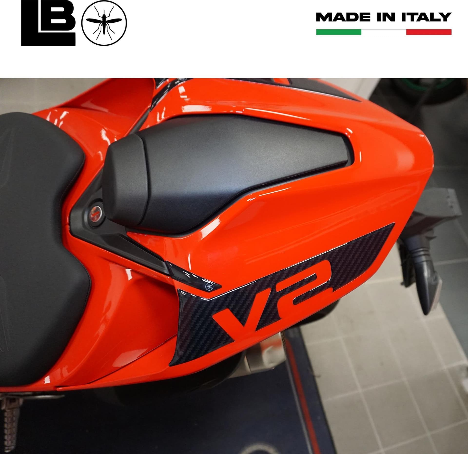 Adesivi Laterali Coda Moto resinati compatibili con Ducati Panigale V2 V2S 2025 in Decalcomanie adesivi e magneti LabelBike - Bibbiano, commercioVirtuoso.it