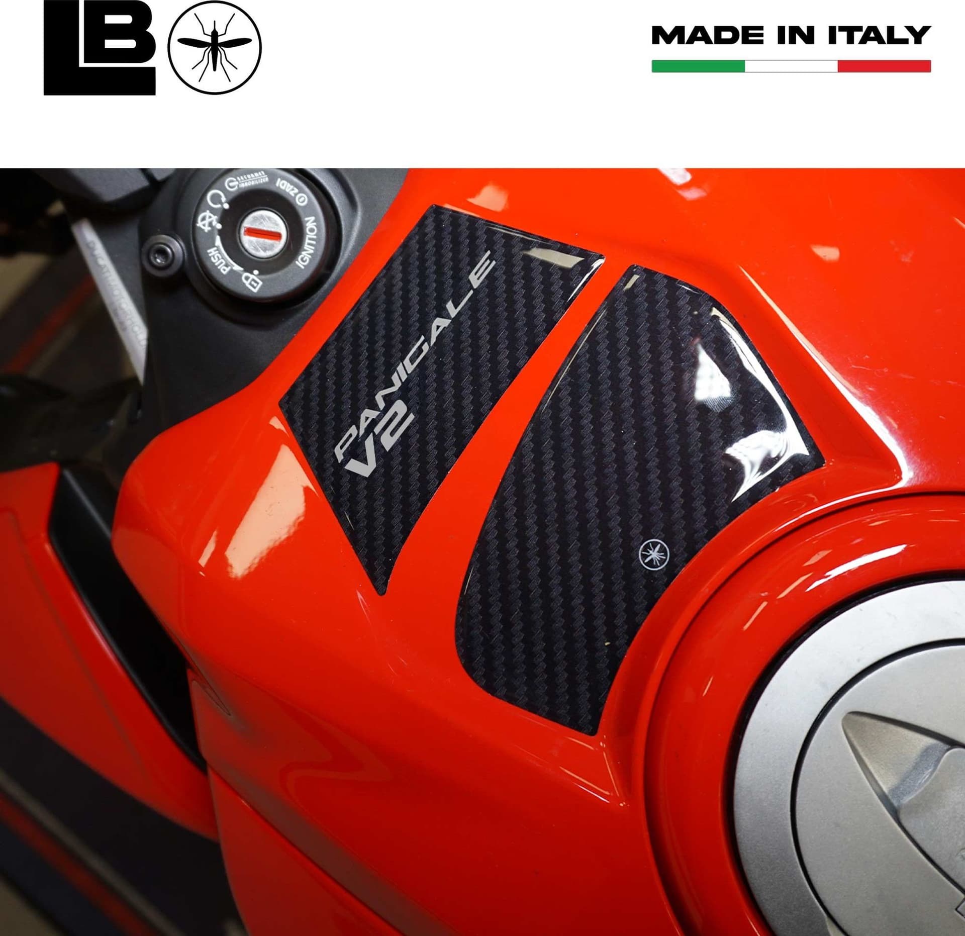 Adesivo 3D Protezione Chiave moto compatibile con Ducati Panigale V2 V2S 2025 in Decalcomanie adesivi e magneti LabelBike - Bibbiano, commercioVirtuoso.it