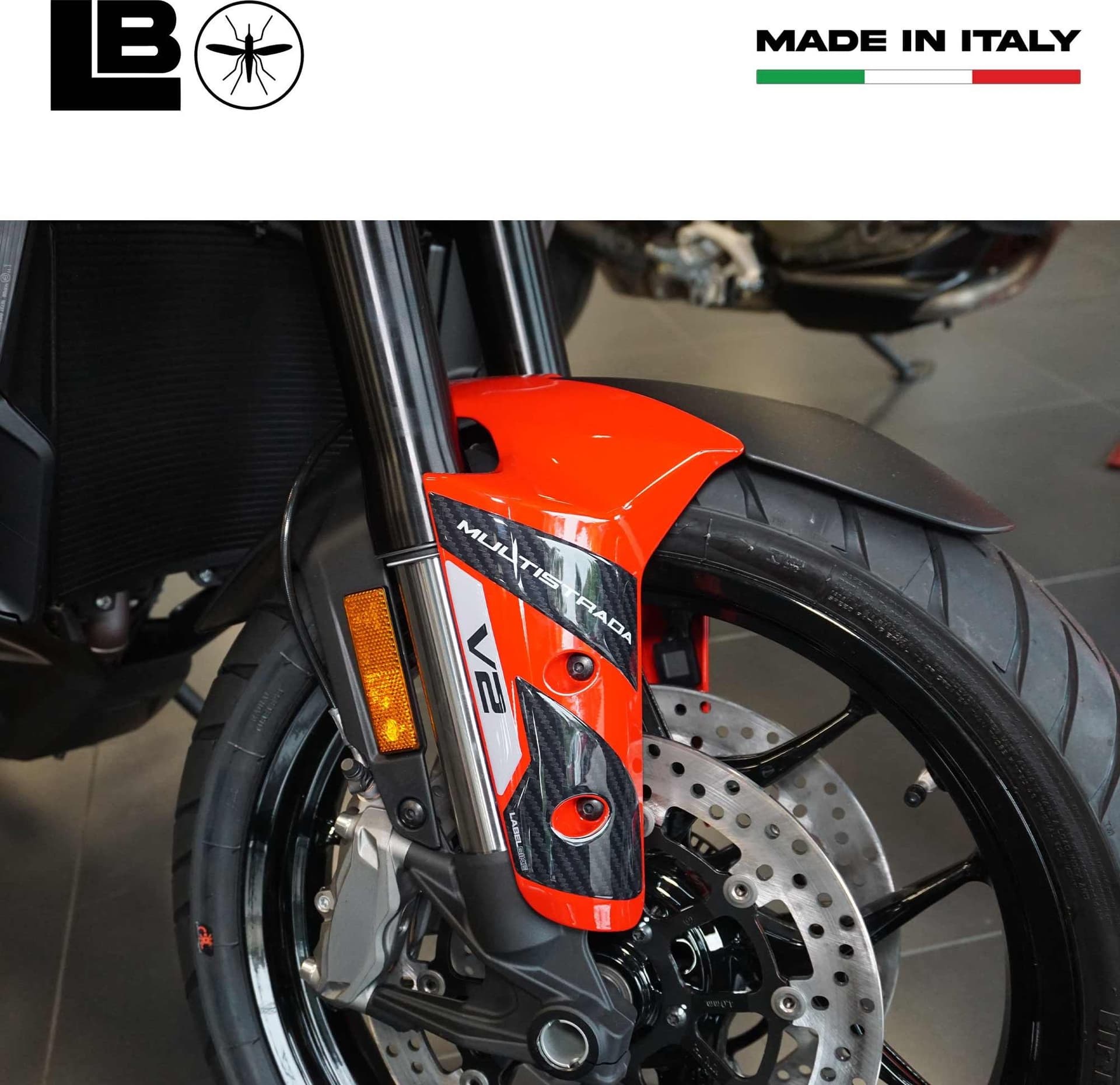 Adesivi Protezioni Parasteli moto compatibili con Ducati Multistrada V2 V2S 2025 in Decalcomanie adesivi e magneti LabelBike - Bibbiano, commercioVirtuoso.it