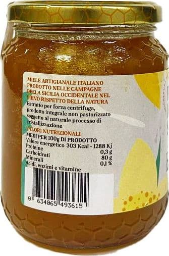 Miele in Vasetto Eucalipto Di Ape Nere Miele Siciliano Grezzo Miele Puro Origine Sicilia in Barattolo Di Vetro 500g in Miele AlBio Sicily - Misilmeri, commercioVirtuoso.it