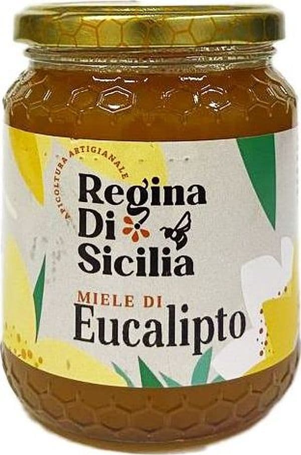 Miele in Vasetto Eucalipto Di Ape Nere Miele Siciliano Grezzo Miele Puro Origine Sicilia in Barattolo Di Vetro 500g