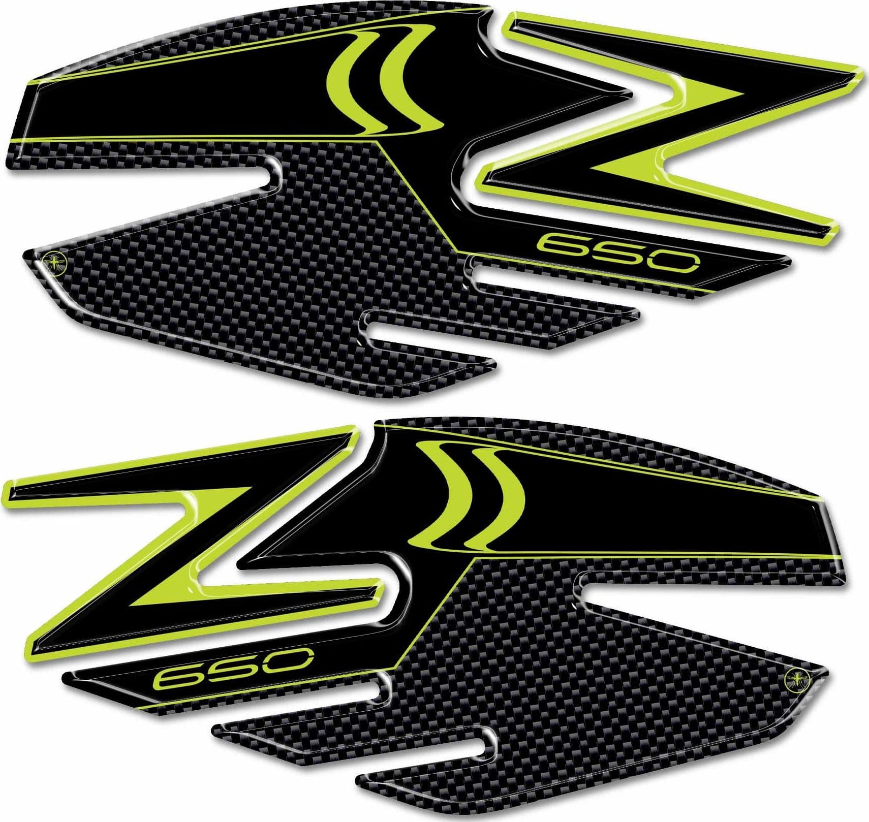Adesivi 3D Protezioni Laterali Serbatoio compatibili con Kawasaki Z650 2017-2022 in Decalcomanie adesivi e magneti LabelBike - Bibbiano, commercioVirtuoso.it