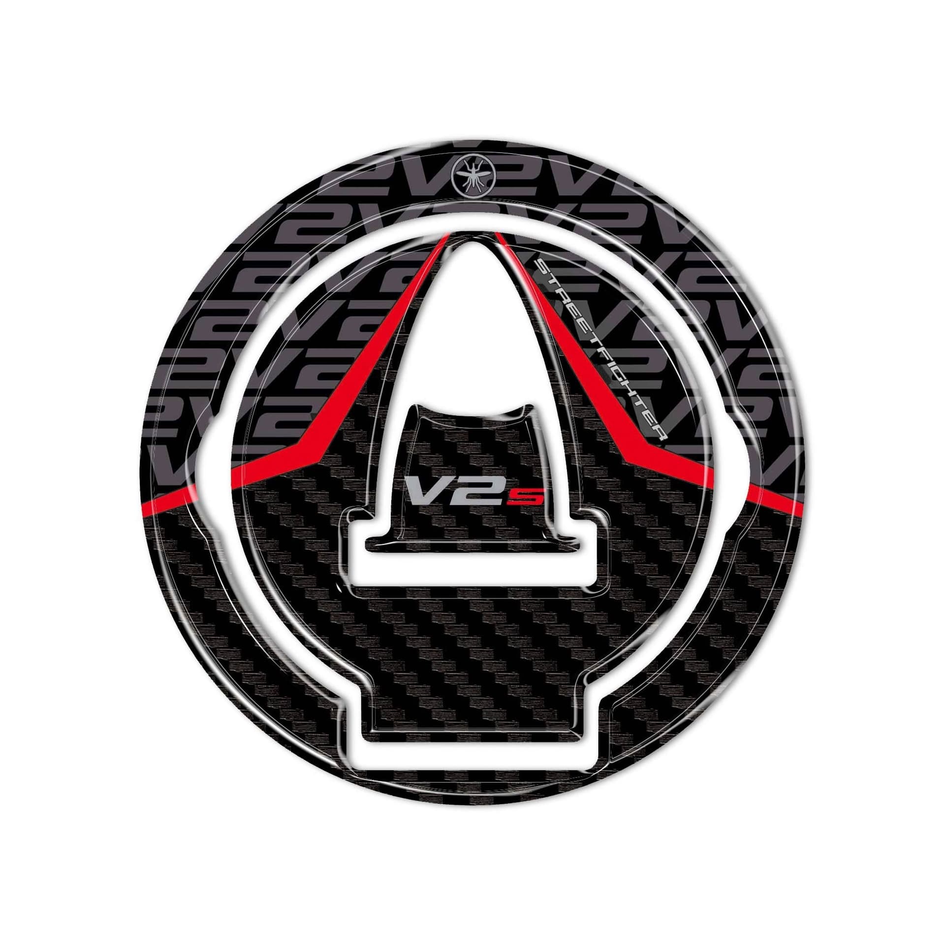 Adesivo 3D Tappo Serbatoio moto compatibile con Ducati Streetfighter V2 V2S 2025 in Paraserbatoio LabelBike - Bibbiano, commercioVirtuoso.it