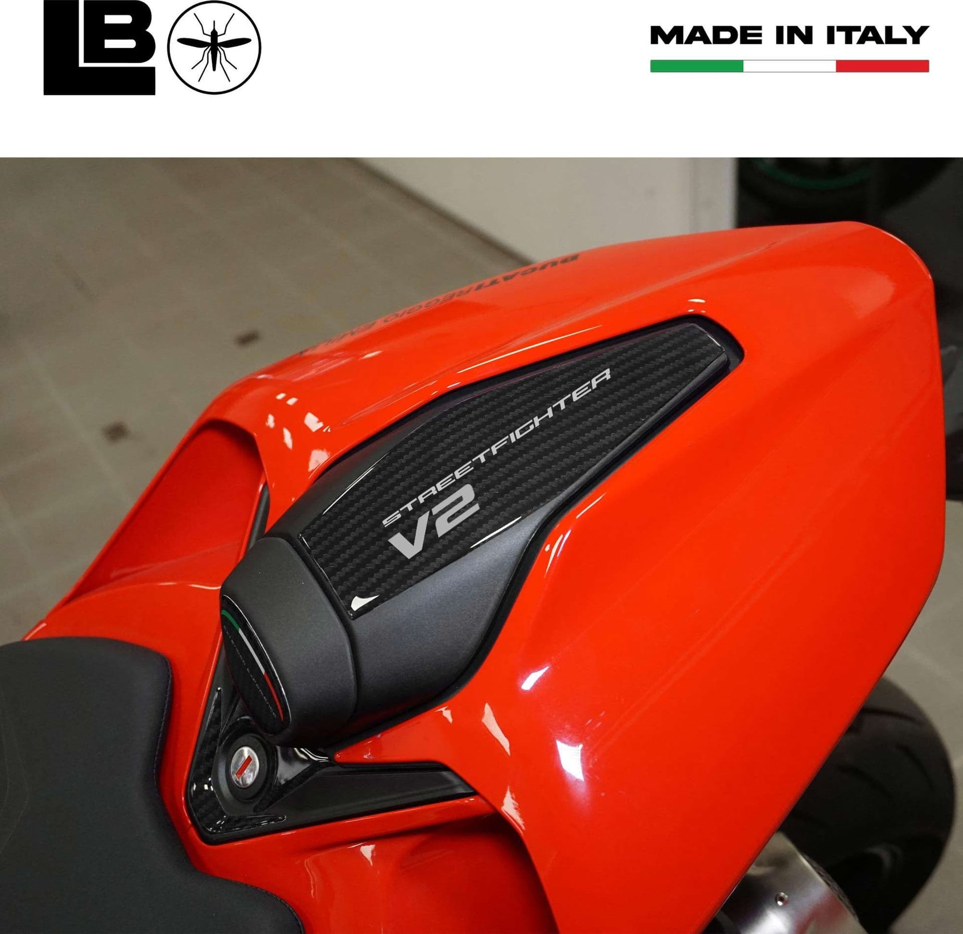 Adesivo resinato 3D Coda Moto compatibile con Ducati Streetfighter V2 V2S 2025 in Decalcomanie adesivi e magneti LabelBike - Bibbiano, commercioVirtuoso.it