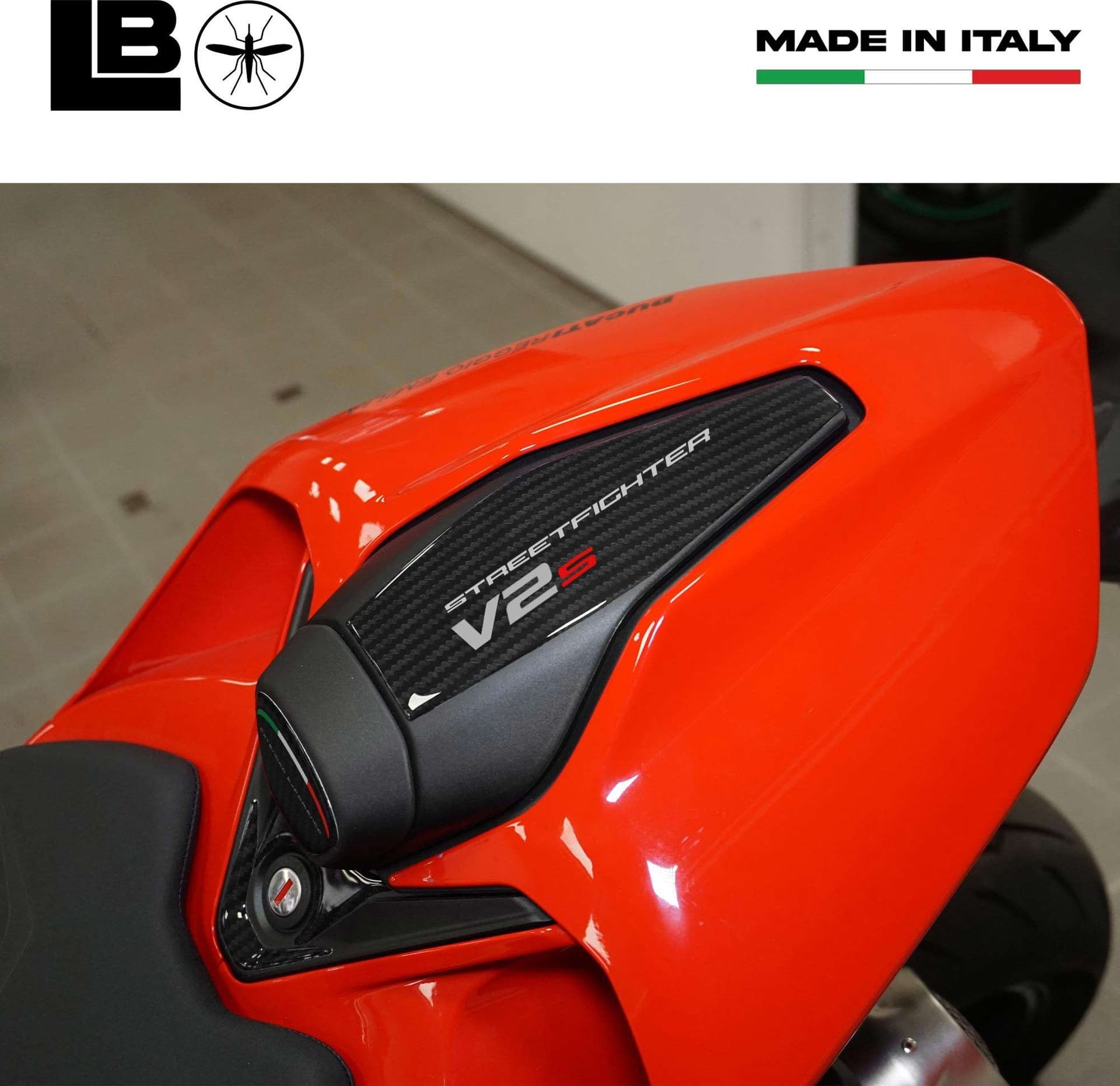 Adesivo resinato 3D Coda Moto compatibile con Ducati Streetfighter V2 V2S 2025 in Decalcomanie adesivi e magneti LabelBike - Bibbiano, commercioVirtuoso.it