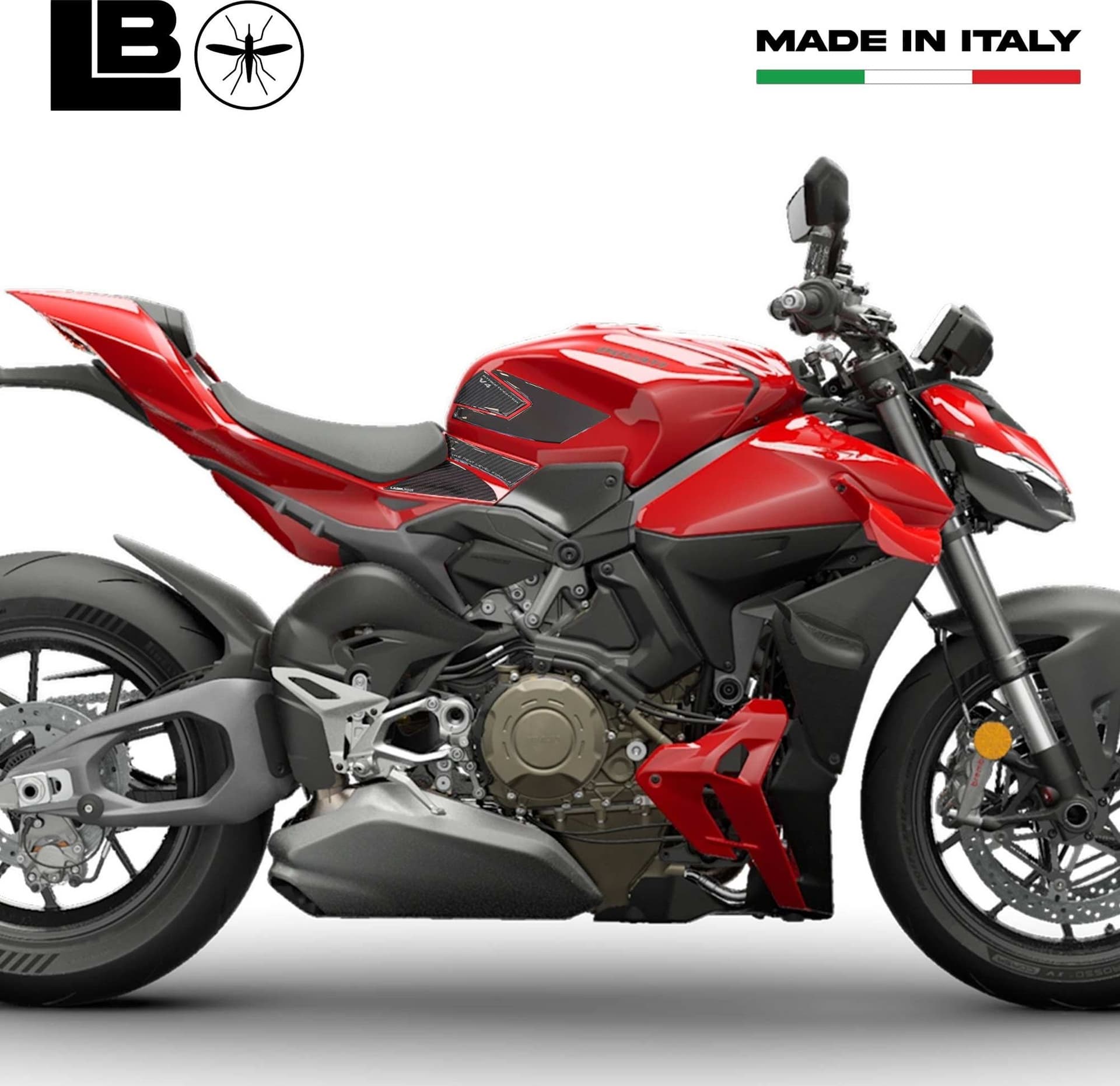 Adesivi 3D Serbatoio Laterali compatibili con Ducati Streetfighter V4 V4S 2025 in Decalcomanie adesivi e magneti LabelBike - Bibbiano, commercioVirtuoso.it