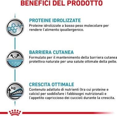 Royal Canin Hypoallergenic Puppy Croccantini per Cani Cuccioli in Secco 101 Market - Poggibonsi, commercioVirtuoso.it