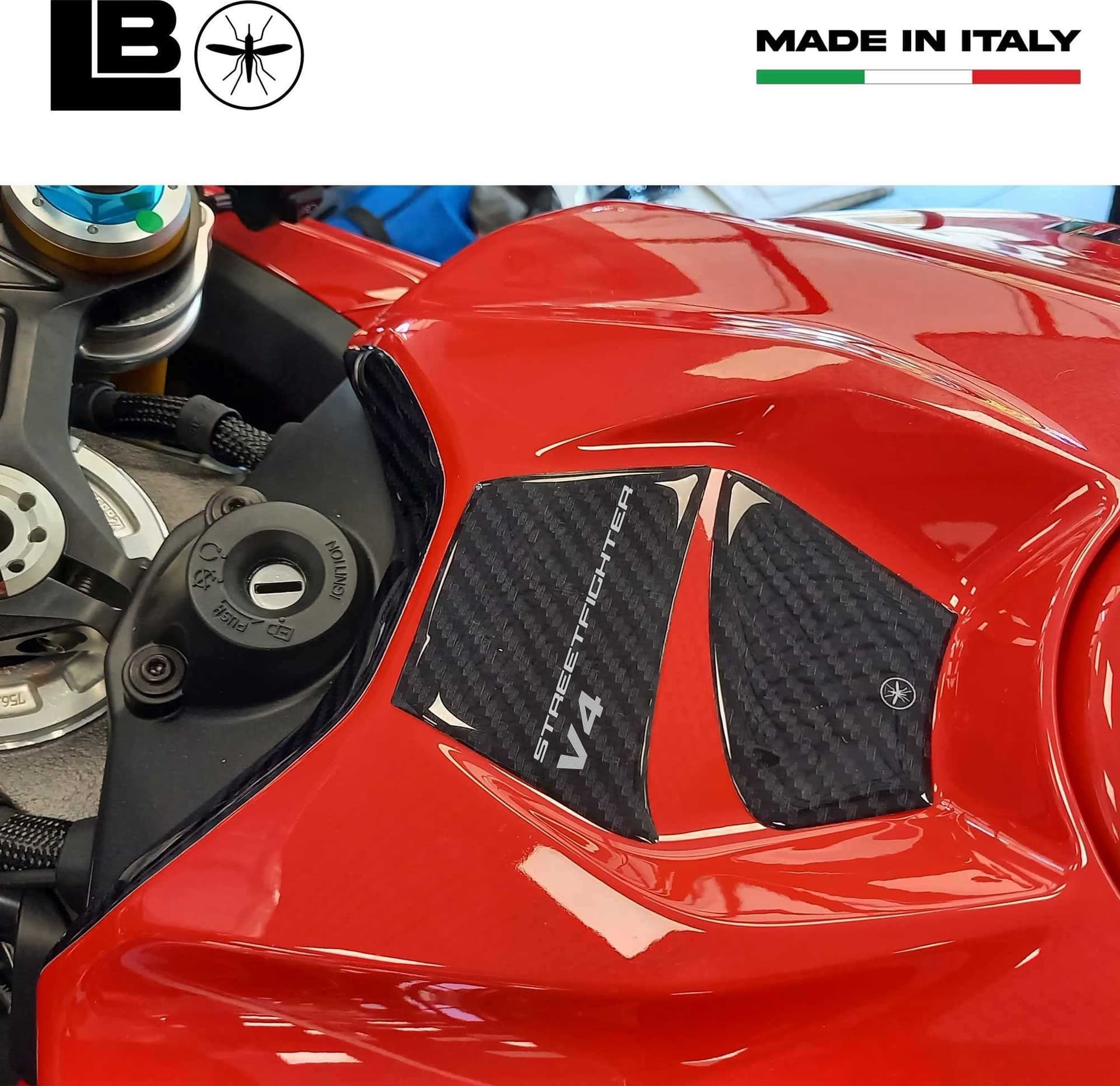 Protezione Chiave moto Adesivo compatibile con Ducati Streetfighter V4 V4S 2025 in Decalcomanie adesivi e magneti LabelBike - Bibbiano, commercioVirtuoso.it