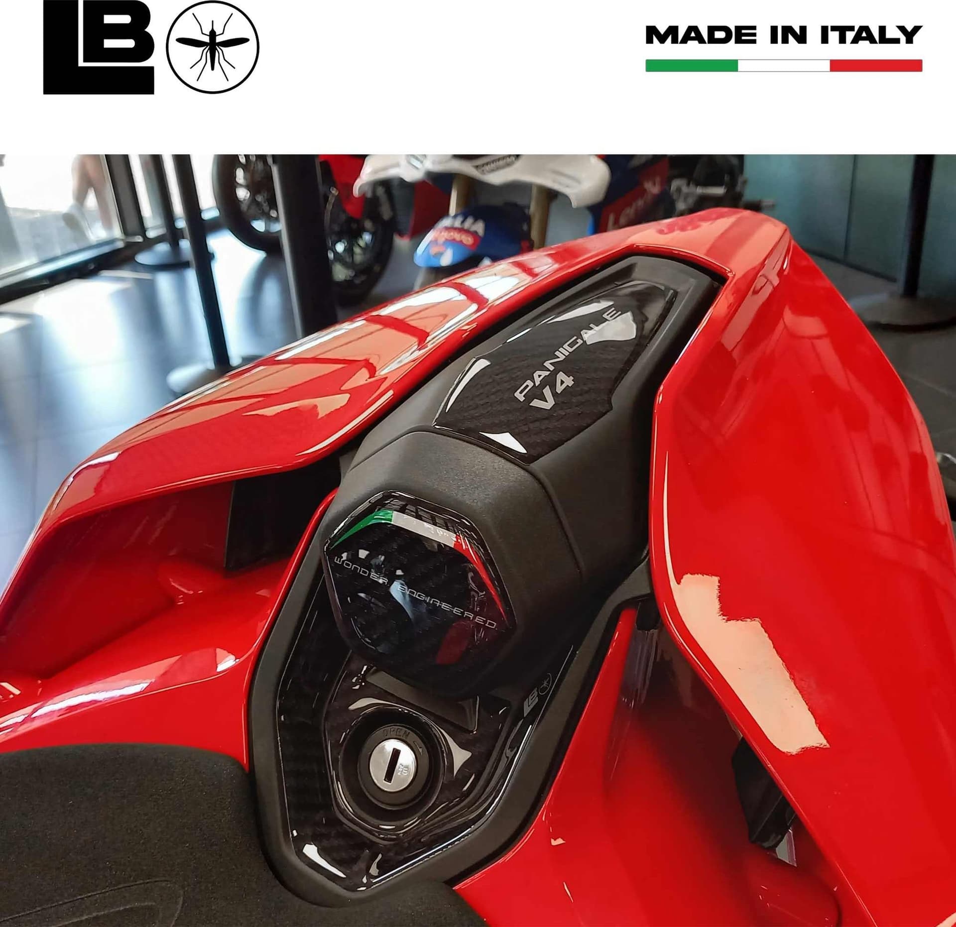 Adesivo 3D Protezione Coda Moto compatibile con Ducati Panigale V4 V4S 2025 in Decalcomanie adesivi e magneti LabelBike - Bibbiano, commercioVirtuoso.it