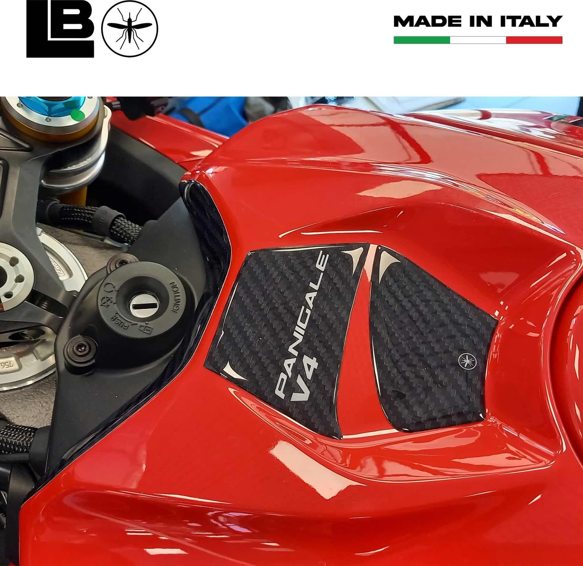 Adesivo 3D Protezione Chiave moto compatibile con Ducati Panigale V4 V4S 2025 in Decalcomanie adesivi e magneti LabelBike - Bibbiano, commercioVirtuoso.it