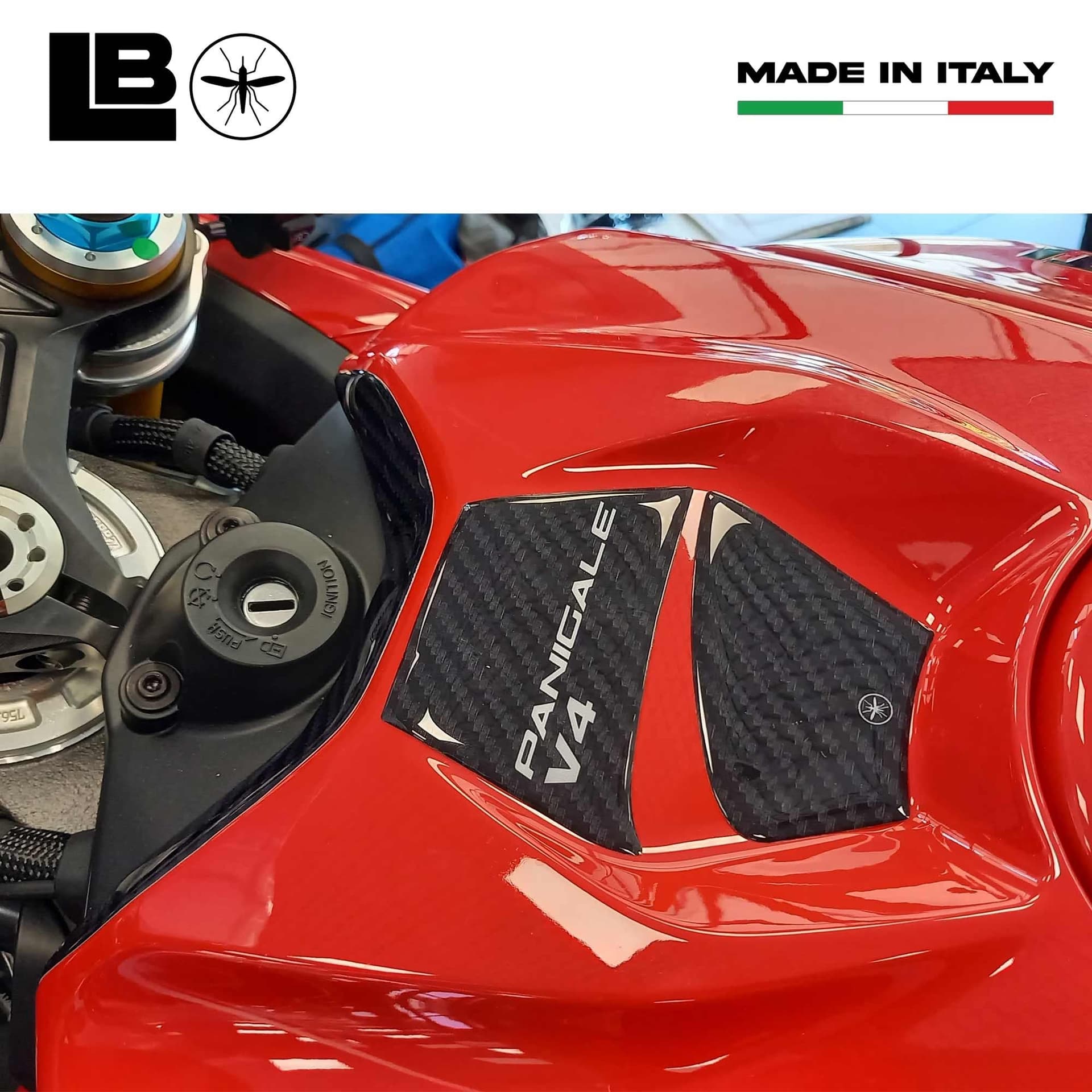 Adesivo 3D Protezione Chiave moto compatibile con Ducati Panigale V4 V4S 2025 in Decalcomanie adesivi e magneti LabelBike - Bibbiano, commercioVirtuoso.it