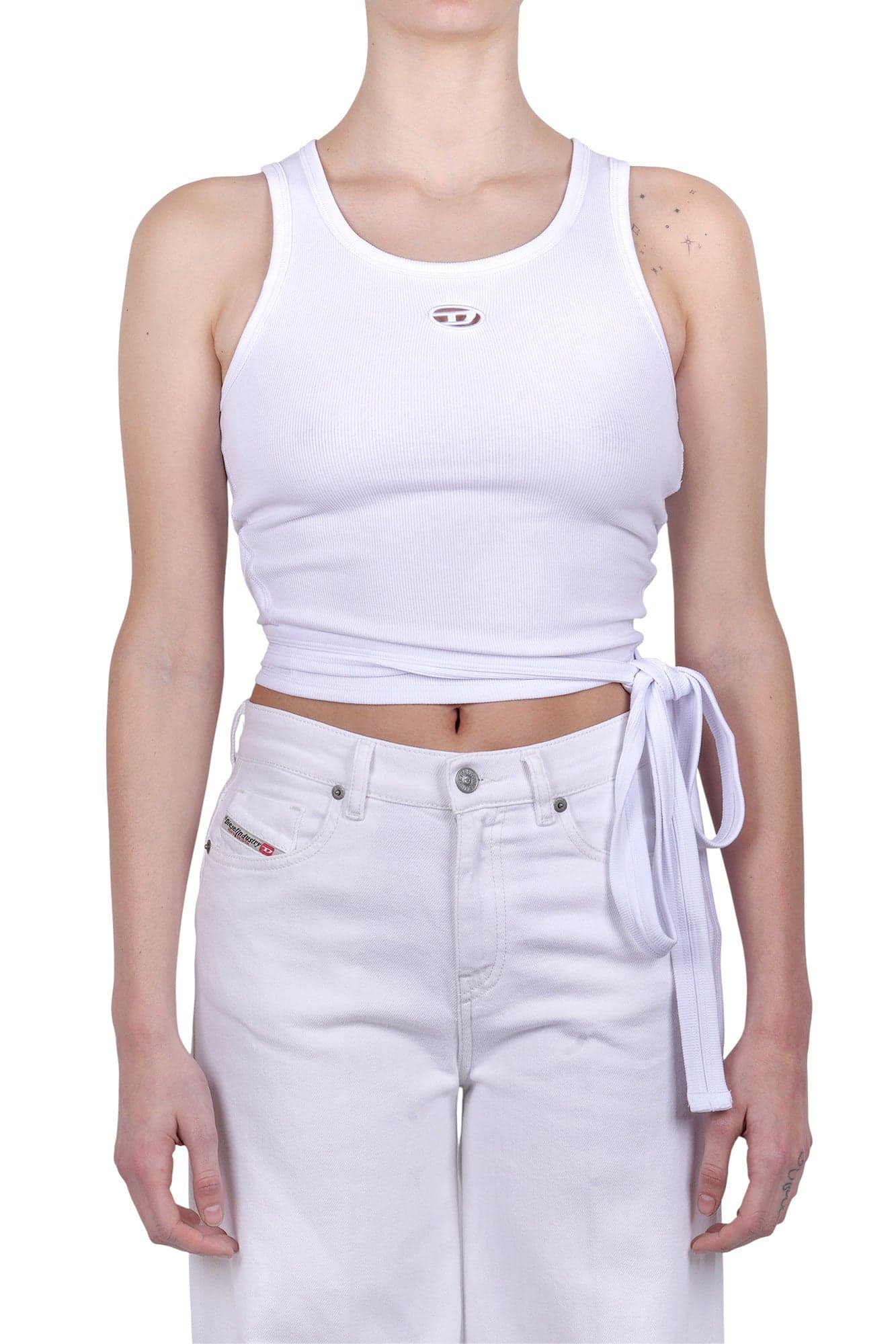 DIESEL - Top - 470069 - Bianco da donna in Canotte e top Drestige - Casamassima, commercioVirtuoso.it