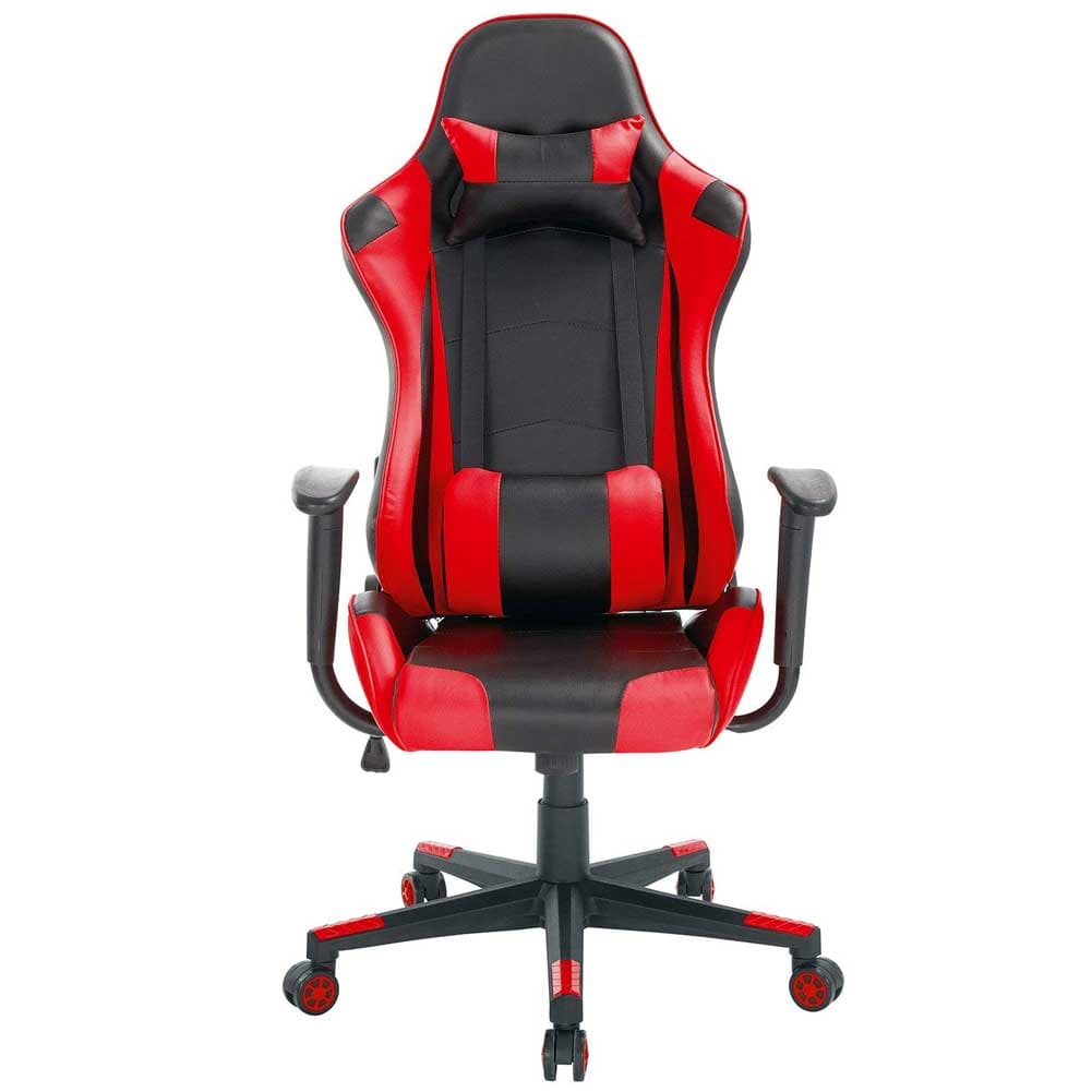 Sedia Poltrona Gaming Ufficio Scrivania, Gioco Reclinabile Girevole 2cuscini Red in Sedie Gaming Danyx - Casoria, commercioVirtuoso.it