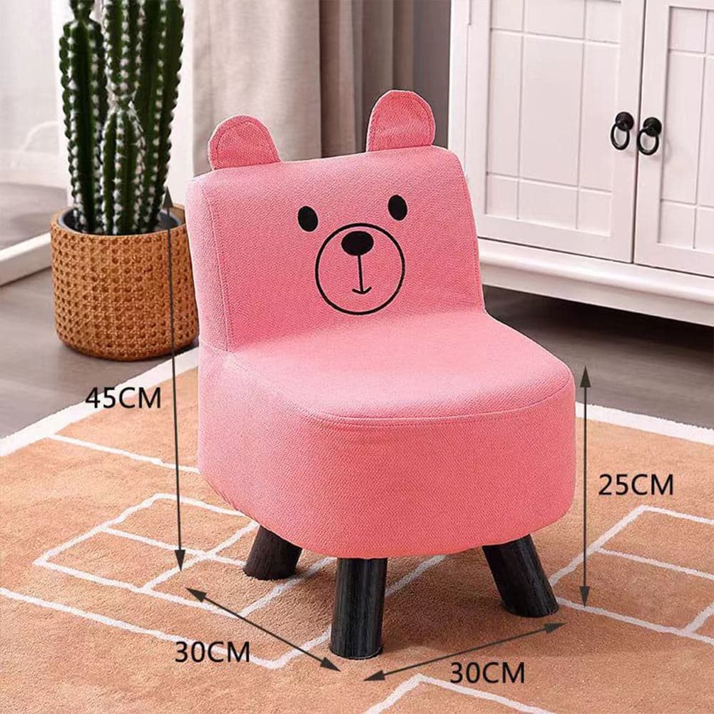Pouf Sedia Bambini Design Orsetto Sgabello Poggiapiedi Morbido Rosa in Portagiochi Danyx - Casoria, commercioVirtuoso.it