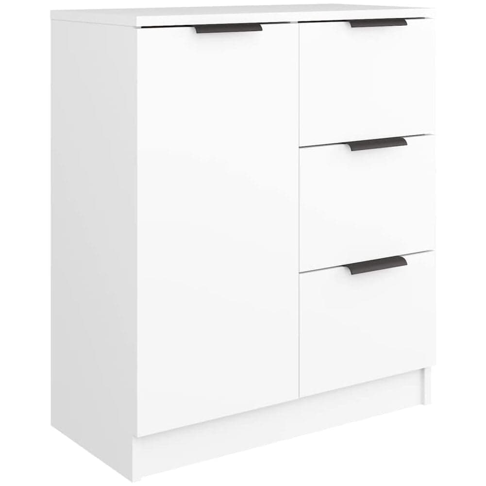 Mobile Credenza in Legno 3 cassetti 1 Anta Salvaspazio 60x30 H 70 cm Bianco in Credenze e buffet Danyx - Casoria, commercioVirtuoso.it