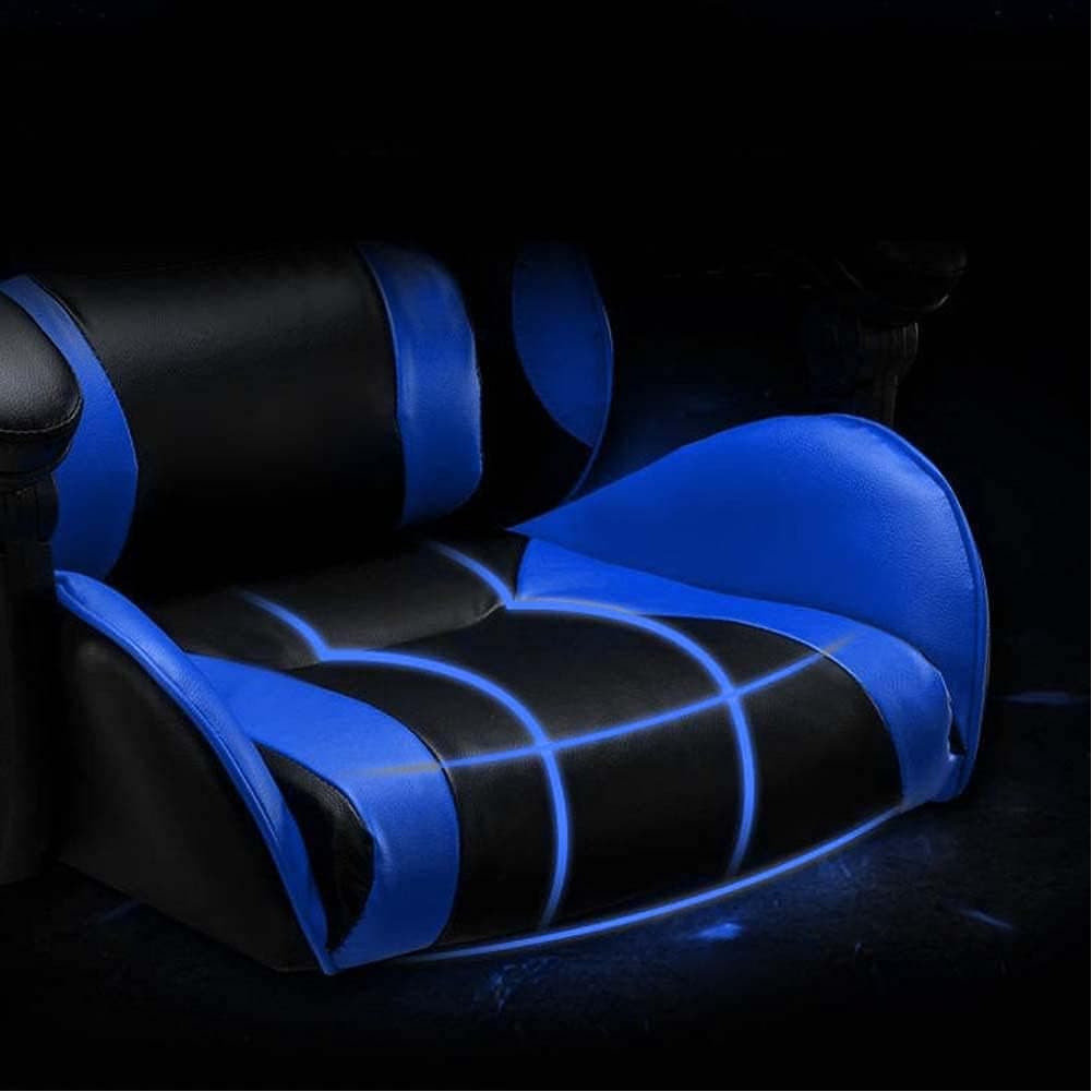 Sedia Poltrona Gaming Ufficio Scrivania Gioco Reclinabile 150° Girevole 2cuscini Blu in Sedie Gaming Danyx - Casoria, commercioVirtuoso.it