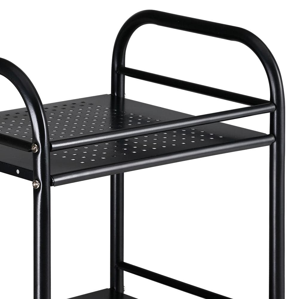 Carrello Multiuso in Metallo Verniciato Nero Bagno Cucina Parrucchiere Estetista in Carrelli porta oggetti Danyx - Casoria, commercioVirtuoso.it