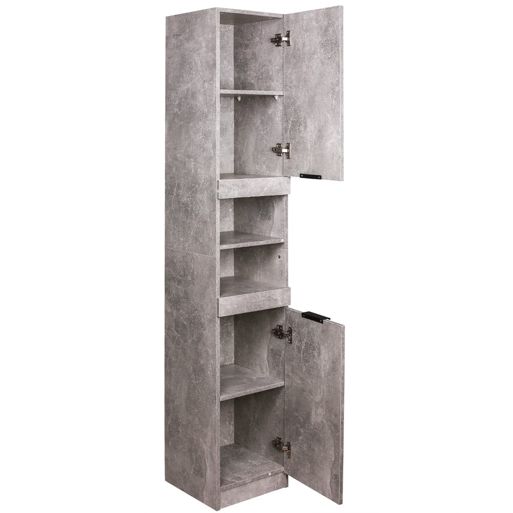 Mobile a Colonna Armadietto Salvaspazio da Bagno 4 Ripiani Interni 2 Ante H188cm in Mobili a colonna Danyx - Casoria, commercioVirtuoso.it