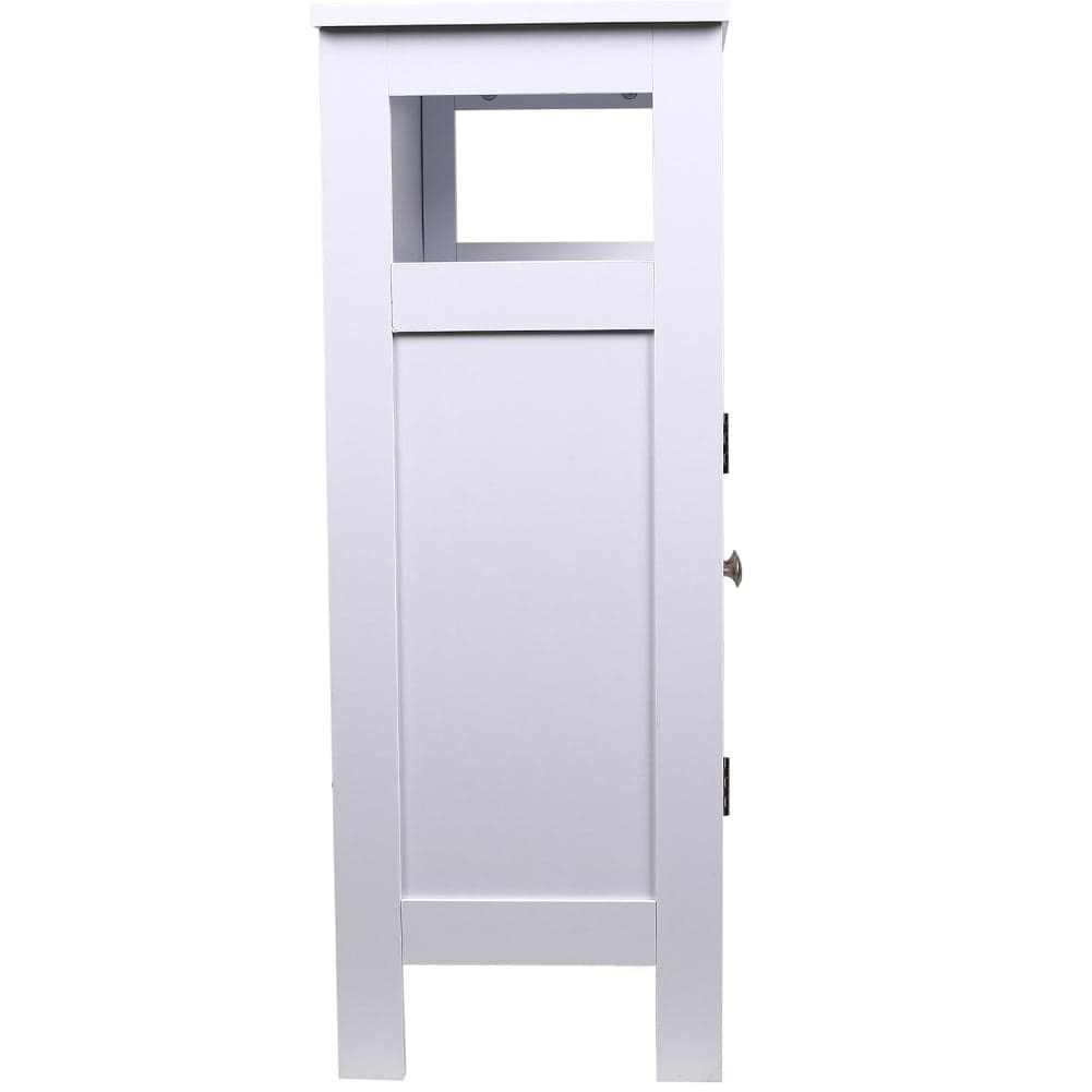 Mobile in Legno 60x30 H 80cm Bagno Camera Ingresso Salvaspazio 2 Ante 1 Vano Bianco in Mobili a terra Danyx - Casoria, commercioVirtuoso.it