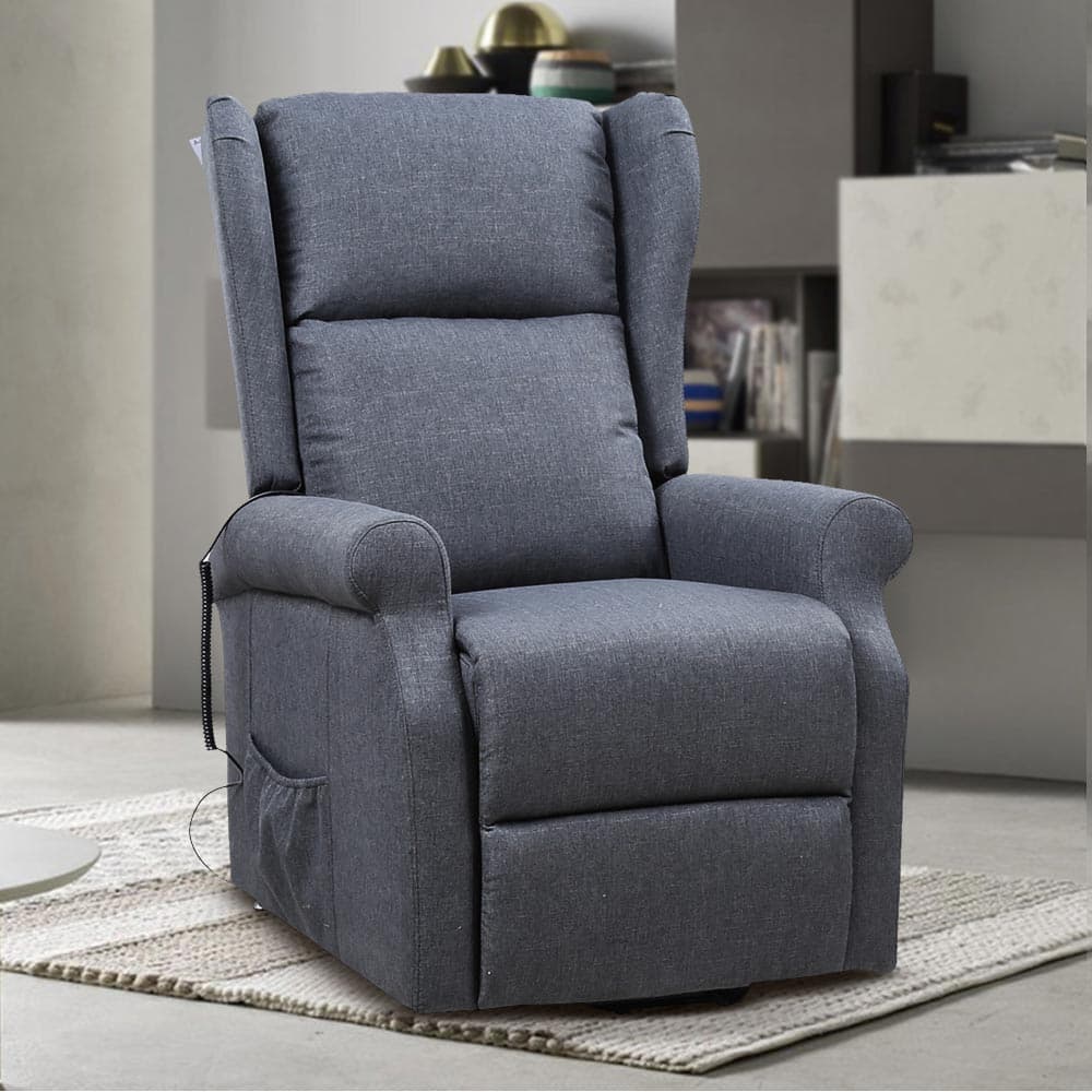 Poltrona Motorizzata Alza Persona Recliner Telecomando Poggia Testa Laterale Grigio in Poltrone reclinabili Danyx - Casoria, commercioVirtuoso.it