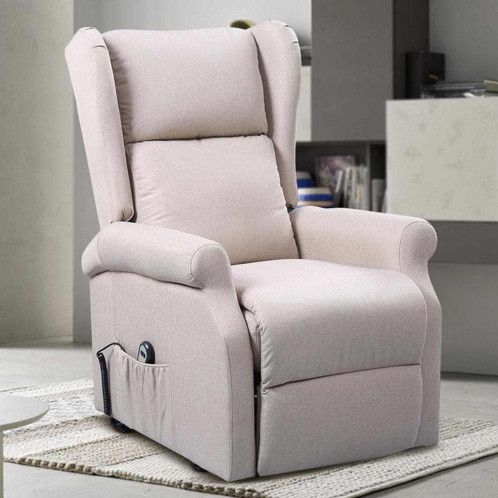 Poltrona Motorizzata Alza Persona Recliner Telecomando Poggia Testa Laterale Beige in Poltrone reclinabili Danyx - Casoria, commercioVirtuoso.it