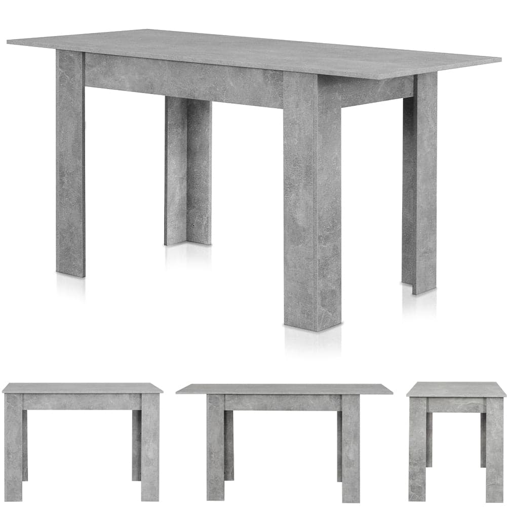 Tavolo in Legno Cucina 70x110 cm H 78 cm Allungabile fino a 70x150 cm Cemento in Tavoli da sala da pranzo Danyx - Casoria, commercioVirtuoso.it