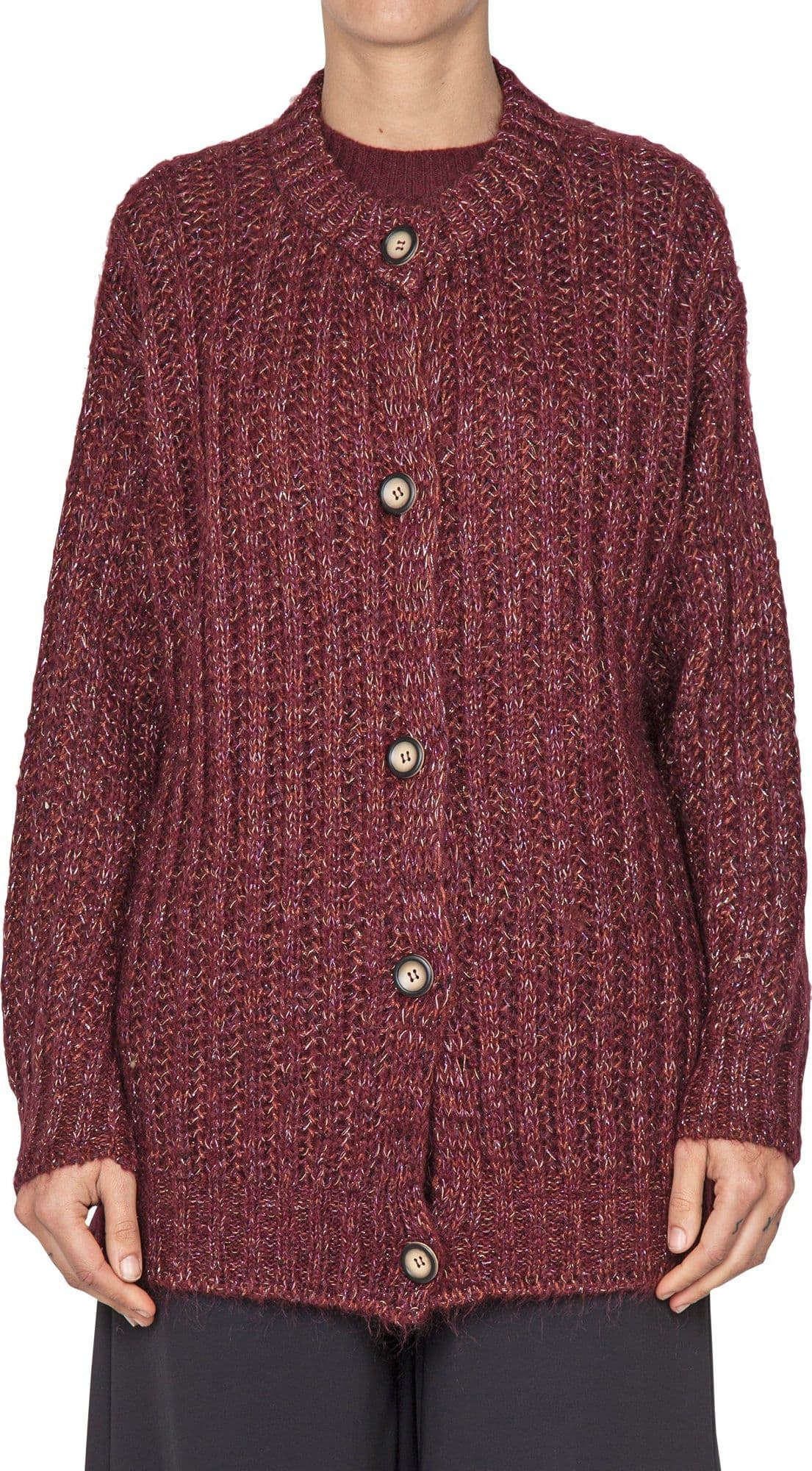 LA FEMME BLANCHE La Femme Blanche - Cardigan - 441809 - Bordeaux da donna in Cardigan Drestige - Casamassima, commercioVirtuoso.it