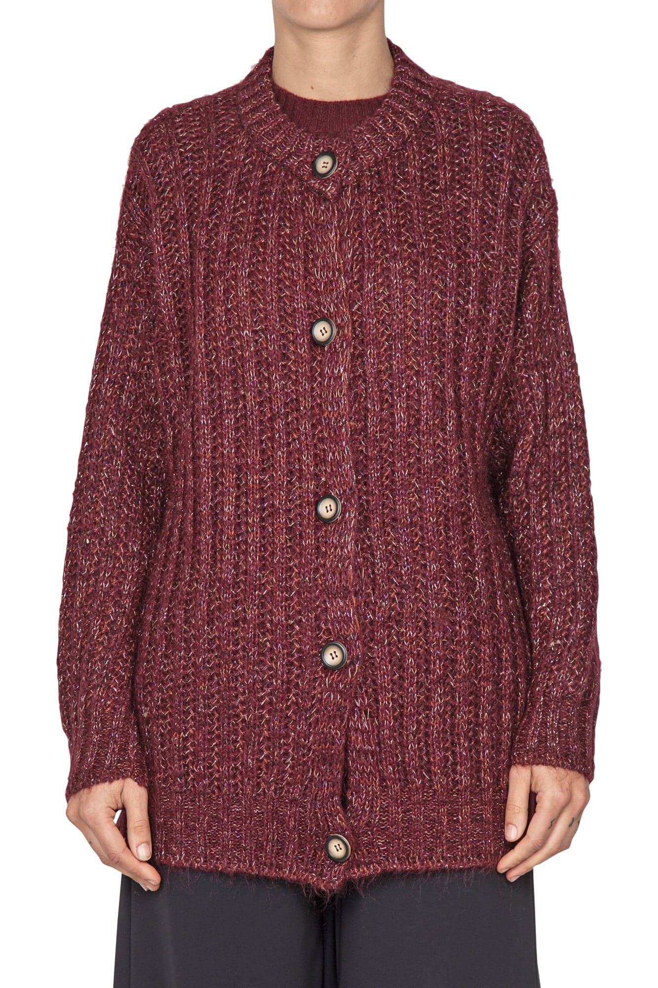 LA FEMME BLANCHE La Femme Blanche - Cardigan - 441809 - Bordeaux da donna in Cardigan Drestige - Casamassima, commercioVirtuoso.it