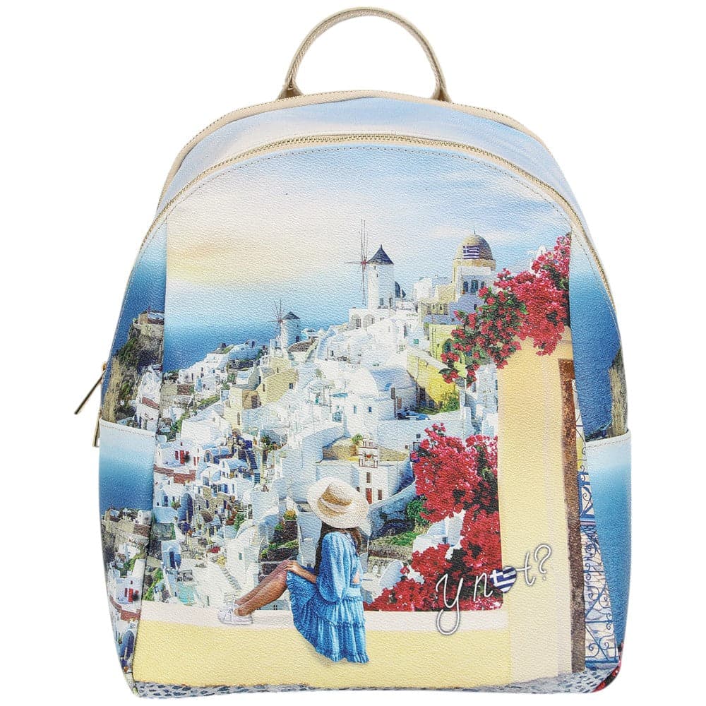 YNot zaino grande stampa Greek Summer YES601S5