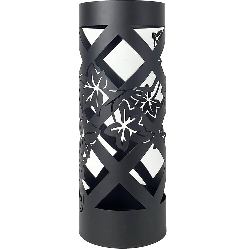 Porta Ombrelli Decorato H. 49 cm Metallo Verniciato Tondo Uso Interno Esterno Nero in Porta ombrelli Danyx - Casoria, commercioVirtuoso.it