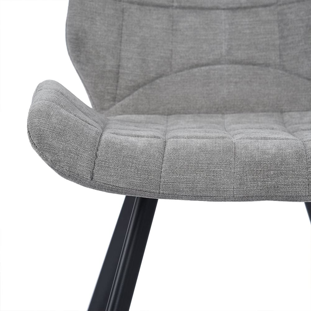 Sedia in Tessuto Kit 2pz Seduta e Schienale Ergonomici Gamba Metallo Nero Grigio in Sedie da scrivania Danyx - Casoria, commercioVirtuoso.it