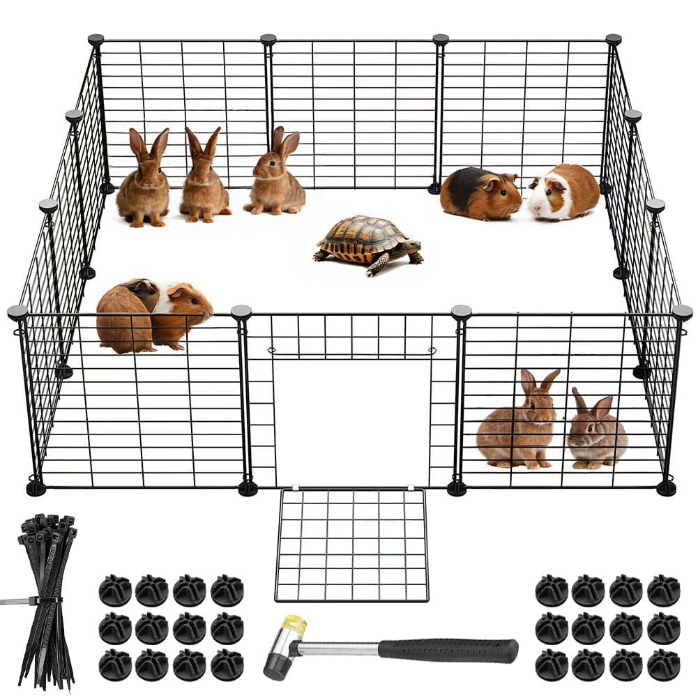 Recinto Cancelletto Animali Piccola Taglia 420cm 12 Moduli da 35xH35cm Nero in Recinti gioco Danyx - Casoria, commercioVirtuoso.it
