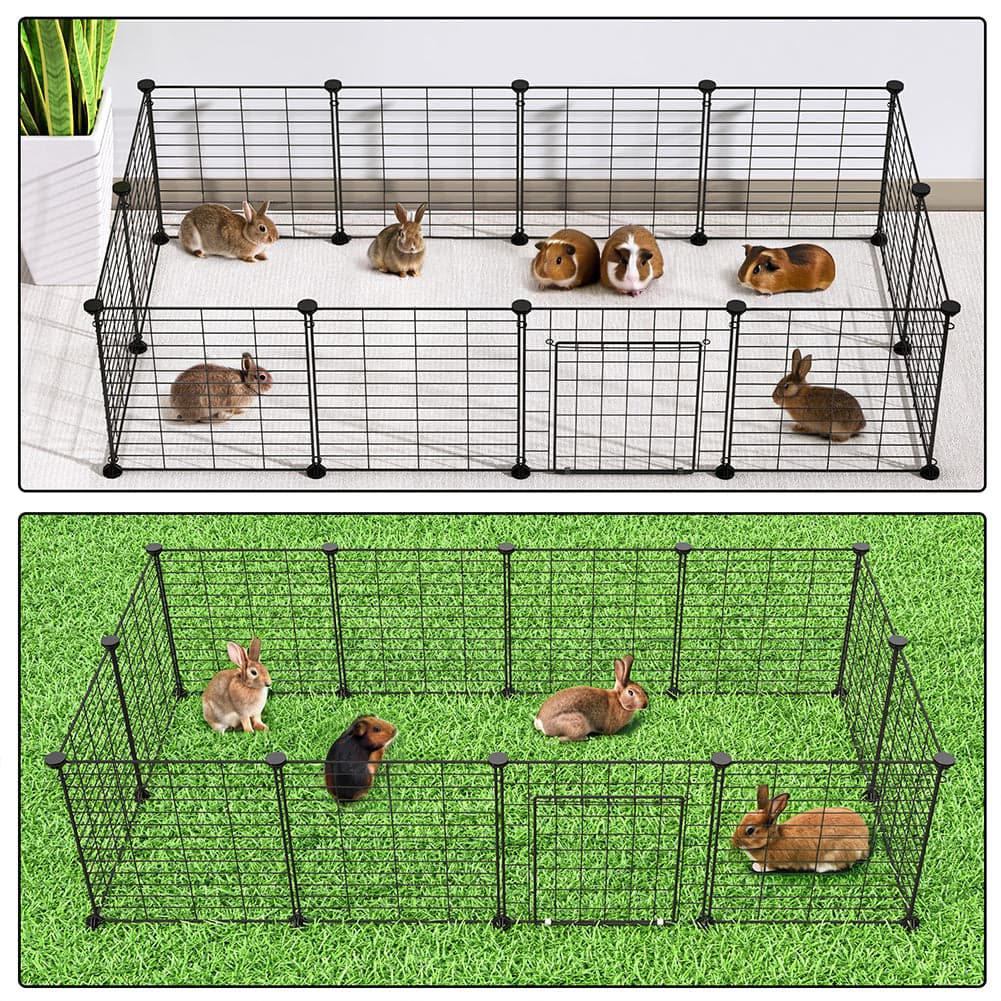 Recinto Cancelletto Animali Piccola Taglia 420cm 12 Moduli da 35xH35cm Nero in Recinti gioco Danyx - Casoria, commercioVirtuoso.it