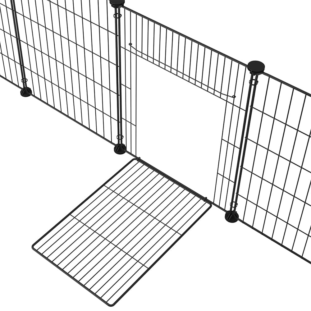 Recinto Cancelletto Animali Piccola Taglia 420cm 12 Moduli da 35xH45cm Nero in Cancelletti per porte e scale Danyx - Casoria, commercioVirtuoso.it