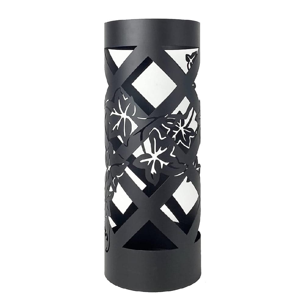 Porta Ombrelli Decorato H. 49 cm Metallo Verniciato Tondo Uso Interno Esterno Nero in Porta ombrelli Danyx - Casoria, commercioVirtuoso.it