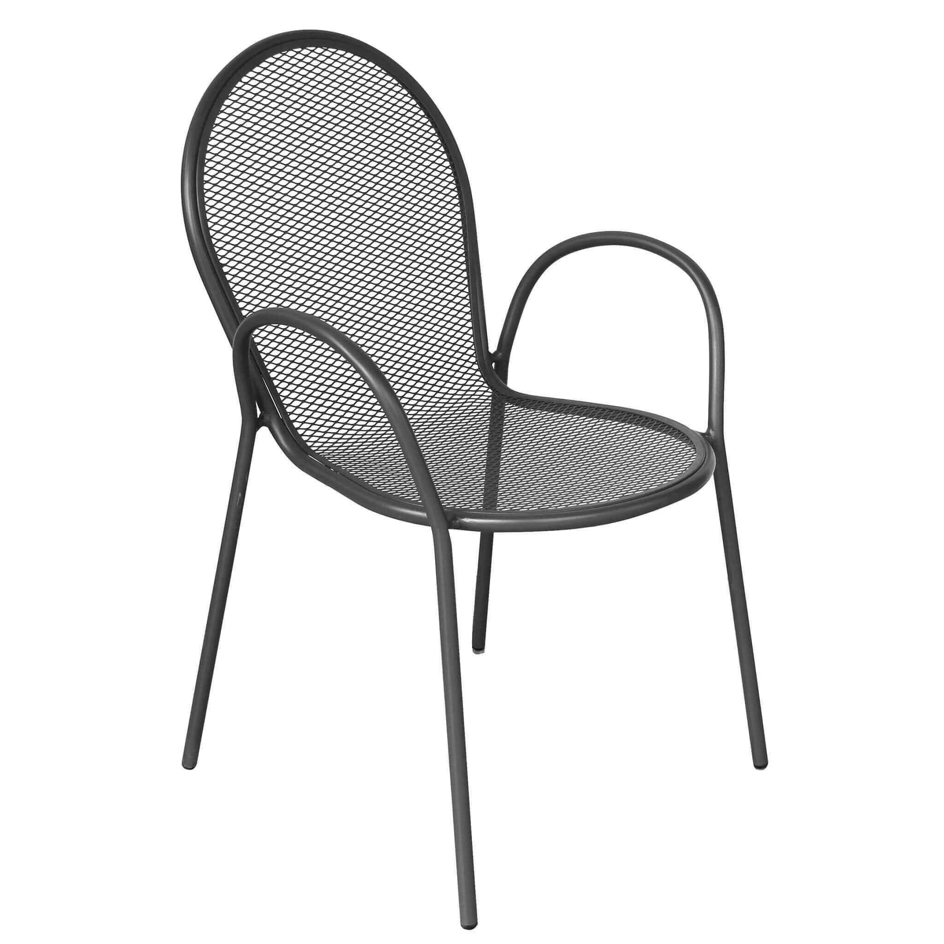 INDEX - set tavolo da giardino 80x80 compreso di 2 poltrone in ferro Antracite in Tavoli standard Milani Home - Dueville, commercioVirtuoso.it