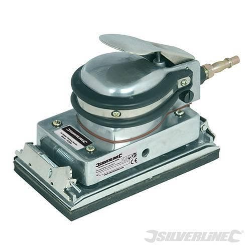 Levigatrice pneumatica orbitale 90 x 170 x 12 mm Silverline 8000 giri min