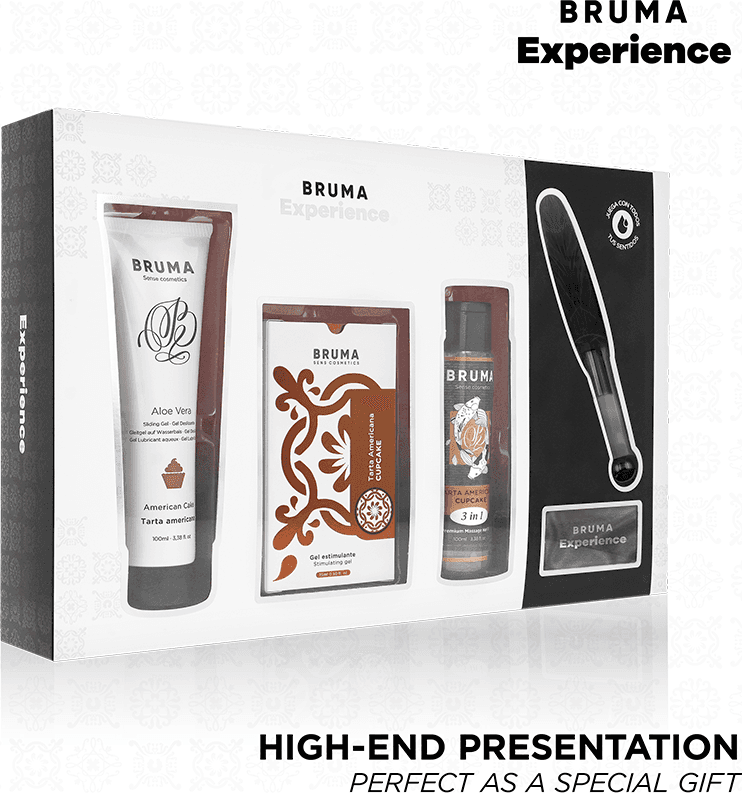 BRUMA XPERIENCE - KIT TENTAZIONE DOLCE AMERICANA CON POTENZIATORE DI ORGASMO in prodotto Desideria Shop - Latina, commercioVirtuoso.it