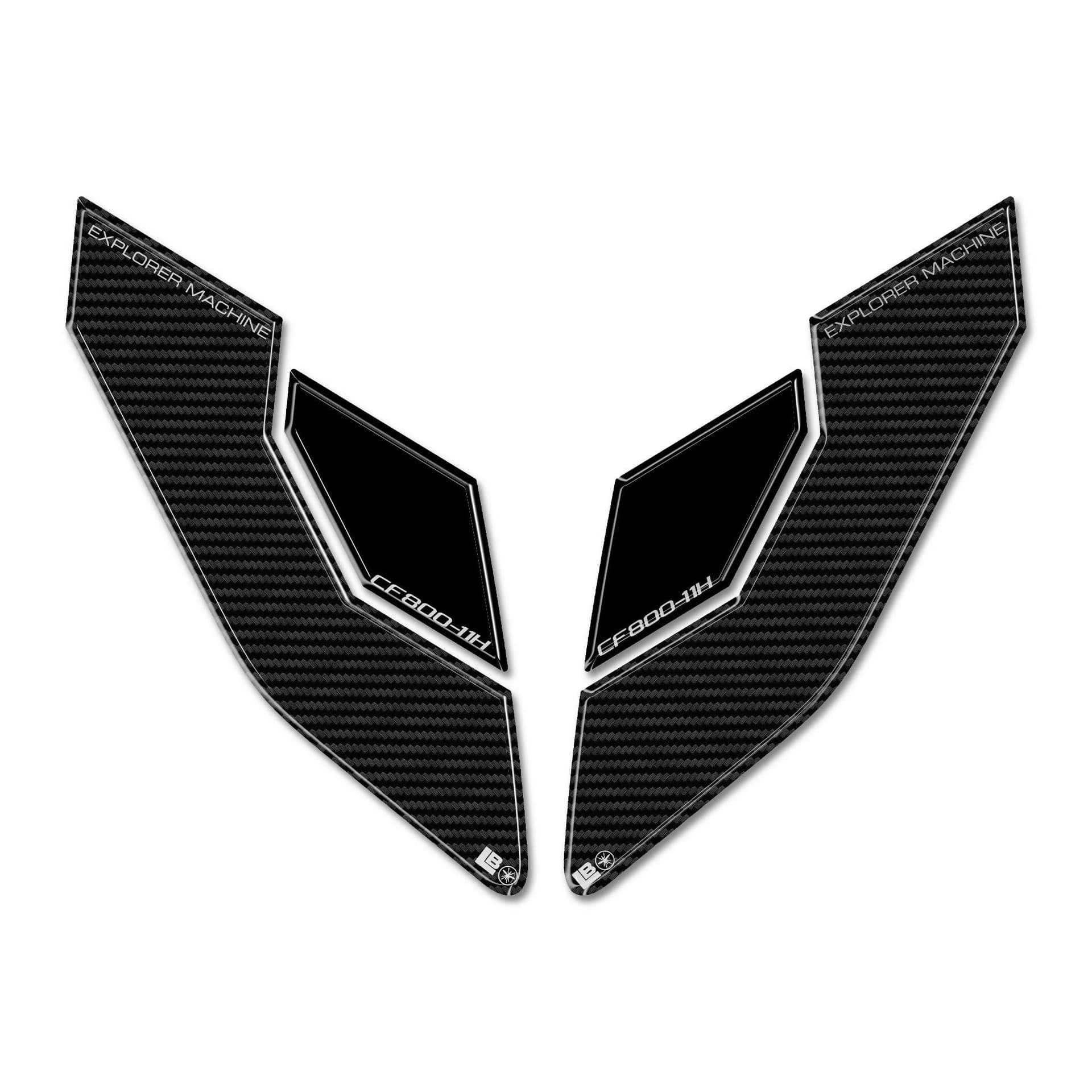 Adesivi Gel 3D Protezioni Laterali Serbatoio moto compatibili con CfMoto 800MT-X in Decalcomanie adesivi e magneti LabelBike - Bibbiano, commercioVirtuoso.it