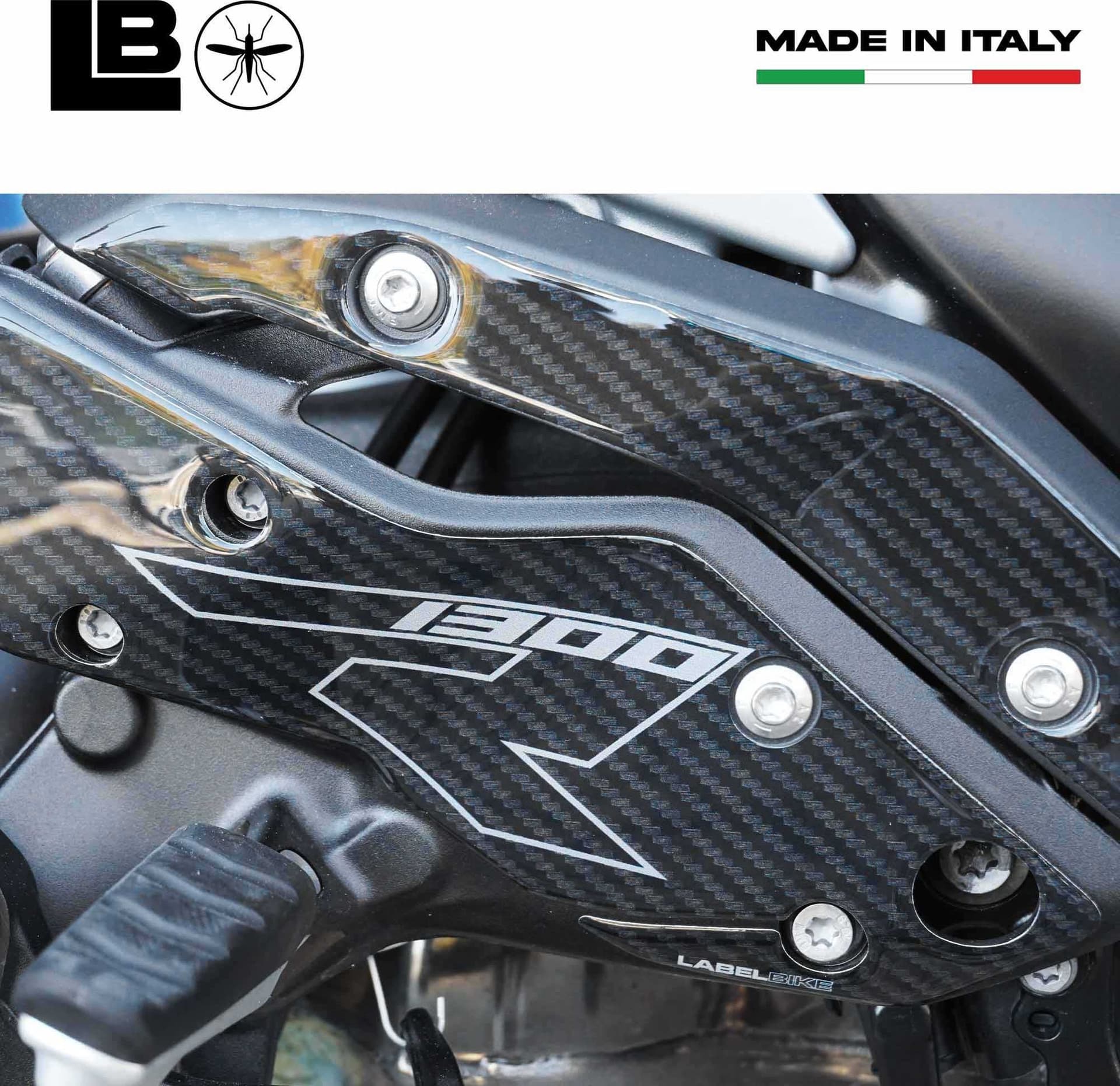 Adesivi 3D Pedane Poggiapiedi Battitacco moto compatibili con BMW R1300 R RS in Poggiapiedi LabelBike - Bibbiano, commercioVirtuoso.it