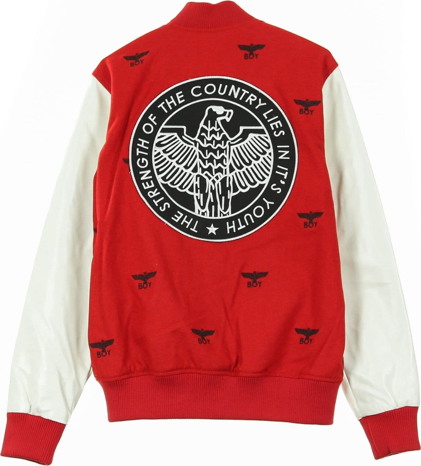 BOY LONDON Giubbotto College Uomo Boy Repeat Varsity Red/white da uomo in Giacche Drestige - Casamassima, commercioVirtuoso.it