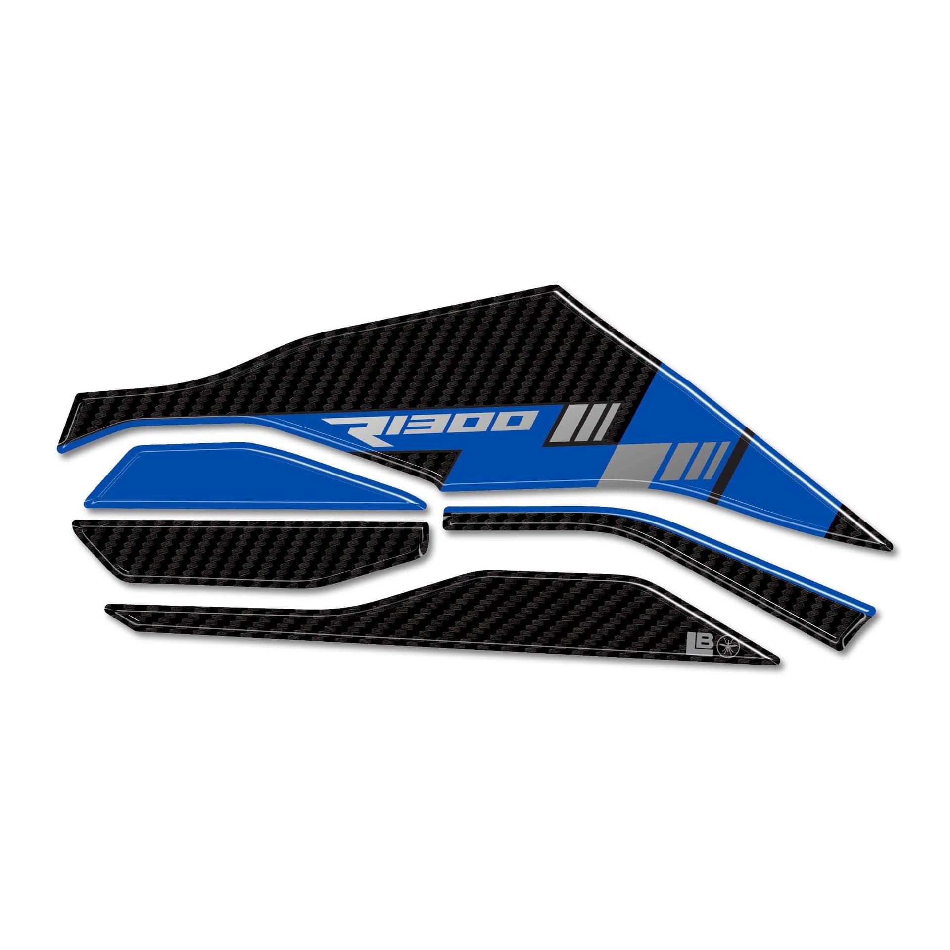Protezione Cardano zona passeggero moto adesivo 3D compatibile con BMW R1300R RS in prodotto LabelBike - Bibbiano, commercioVirtuoso.it