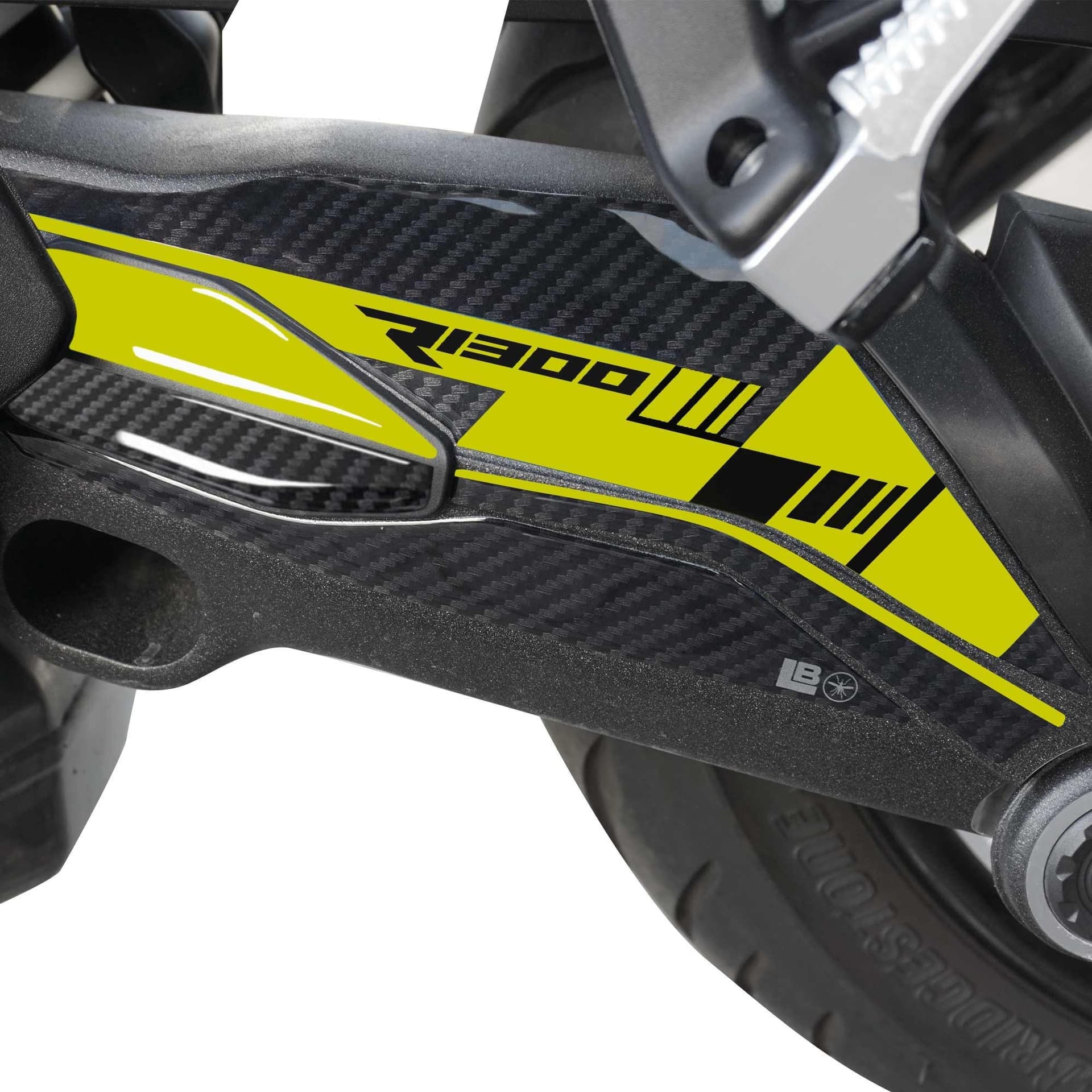 Protezione Cardano zona passeggero moto adesivo 3D compatibile con BMW R1300R RS in prodotto LabelBike - Bibbiano, commercioVirtuoso.it