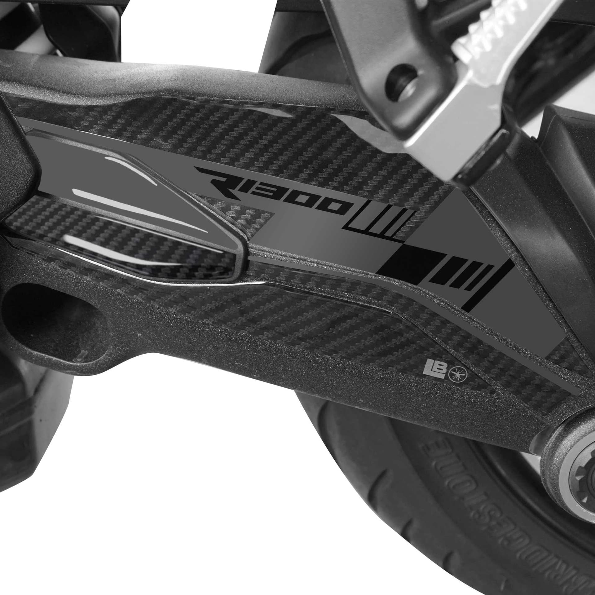 Protezione Cardano zona passeggero moto adesivo 3D compatibile con BMW R1300R RS in prodotto LabelBike - Bibbiano, commercioVirtuoso.it